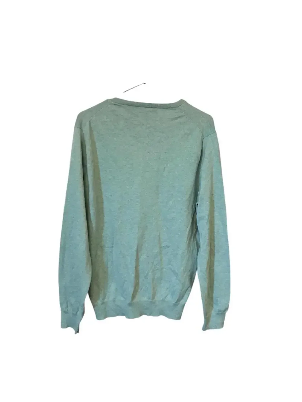 J.Crew Mercantile V Neck Sweater Men’s M Green 100% Cotton Lightweight Knit